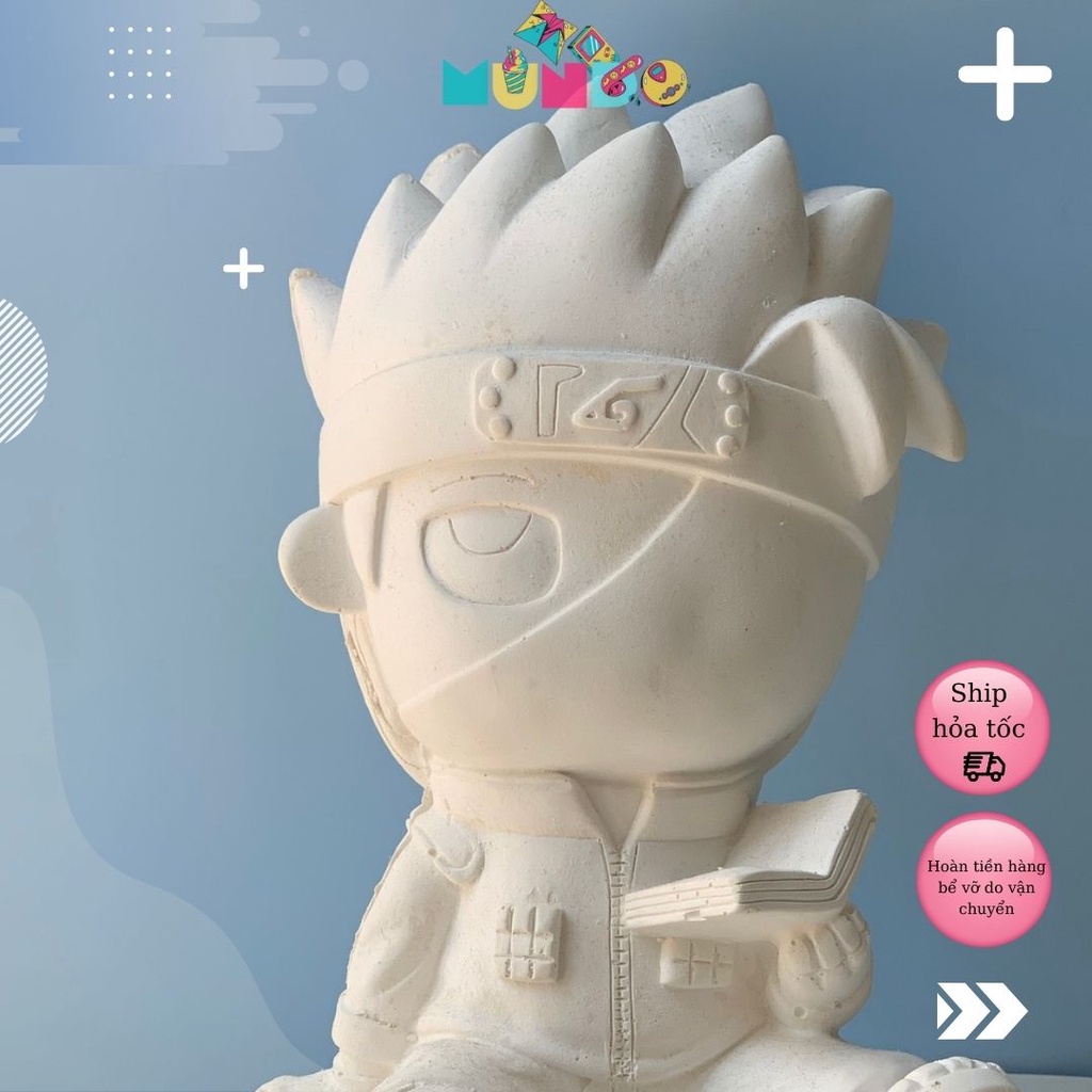 Tượng Tô Màu Cao Cấp Chọn Mẫu SIZE XXL Naruto Kakashi, Tượng Thạch Cao MUNDO