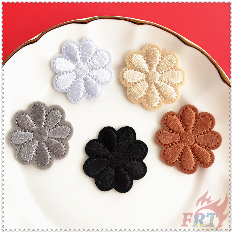 ✿ Sticker Ủi Thêu Hình Hoa Nhiều Màu Sắc ✿ 1 Sticker Ủi Thêu Hình Hoa Hướng Dương