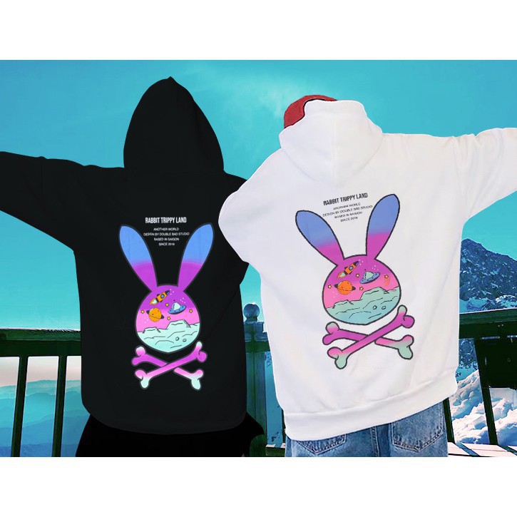 SALE- Áo hoodie bad rabbitss nỉ FREESHIP NVH - mẫu siêu HOT