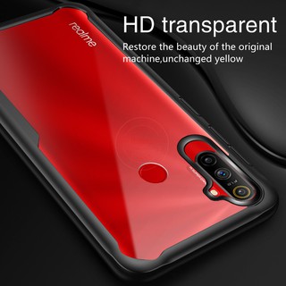 For Realme C3 Case【Transparent Back】ShockProof Phone Casing Slim Thin Cover