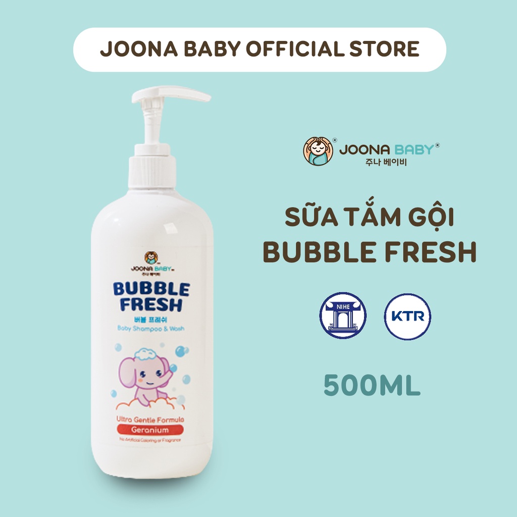 Sữa tắm gội Bubble Fresh an toàn cho bé hương hoa phong lữ 500ml
