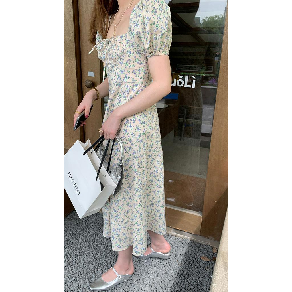 Đầm Tay Ngắn Dáng Ôm In Hoa Thời Trang Mùa Hè 51082
