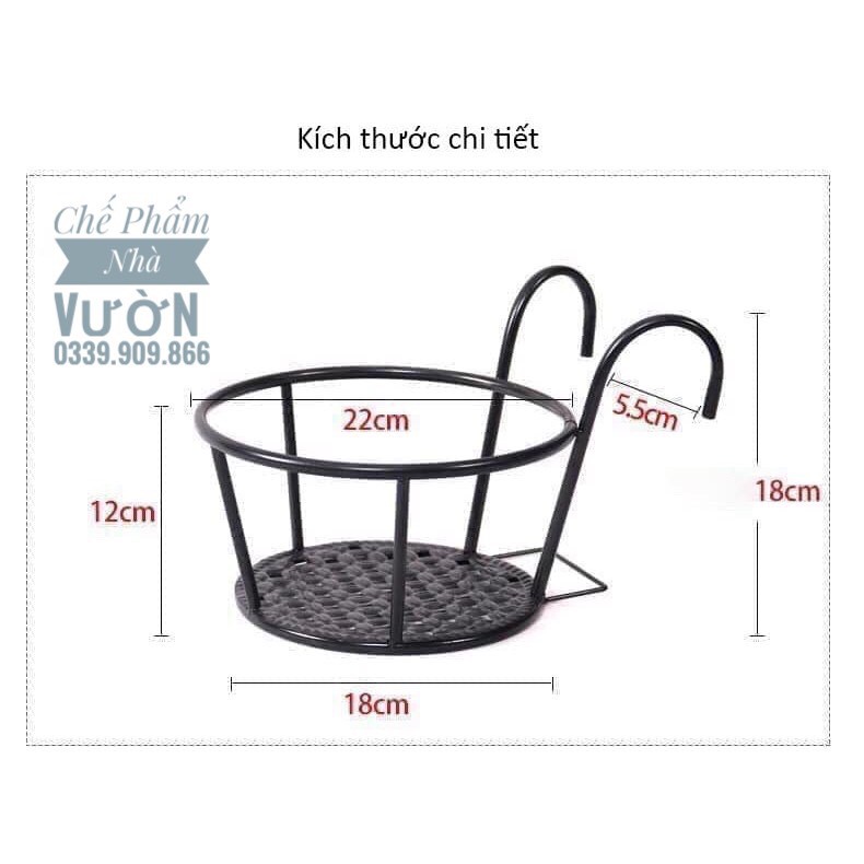 Giỏ Treo Cây Cảnh Ban Công - Bền - Đẹp - Tiện Dụng