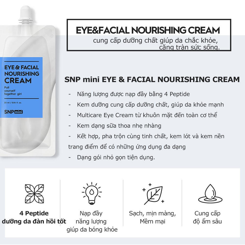 Tuýp Dưỡng Da Hàn Quốc SNP 25ml