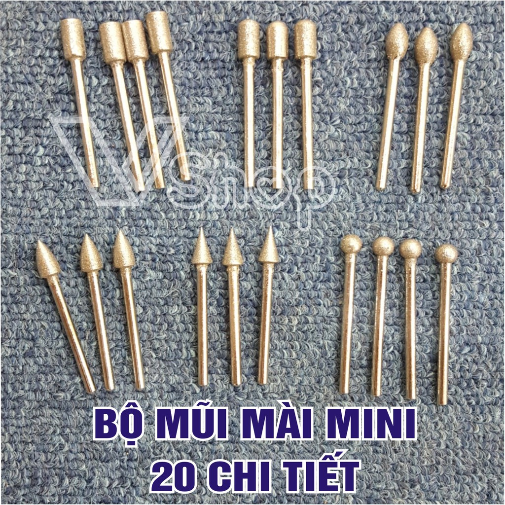 Mũi mài, dùng cho máy mài mini, chạm khắc thủ công mỹ nghệ