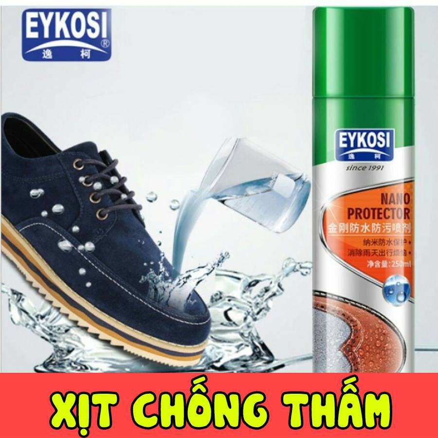 BÌNH XỊT NANO CHỐNG THẤM NƯỚC, BỤI BẨN CHO GIÀY DÉP, ĐỒ DA