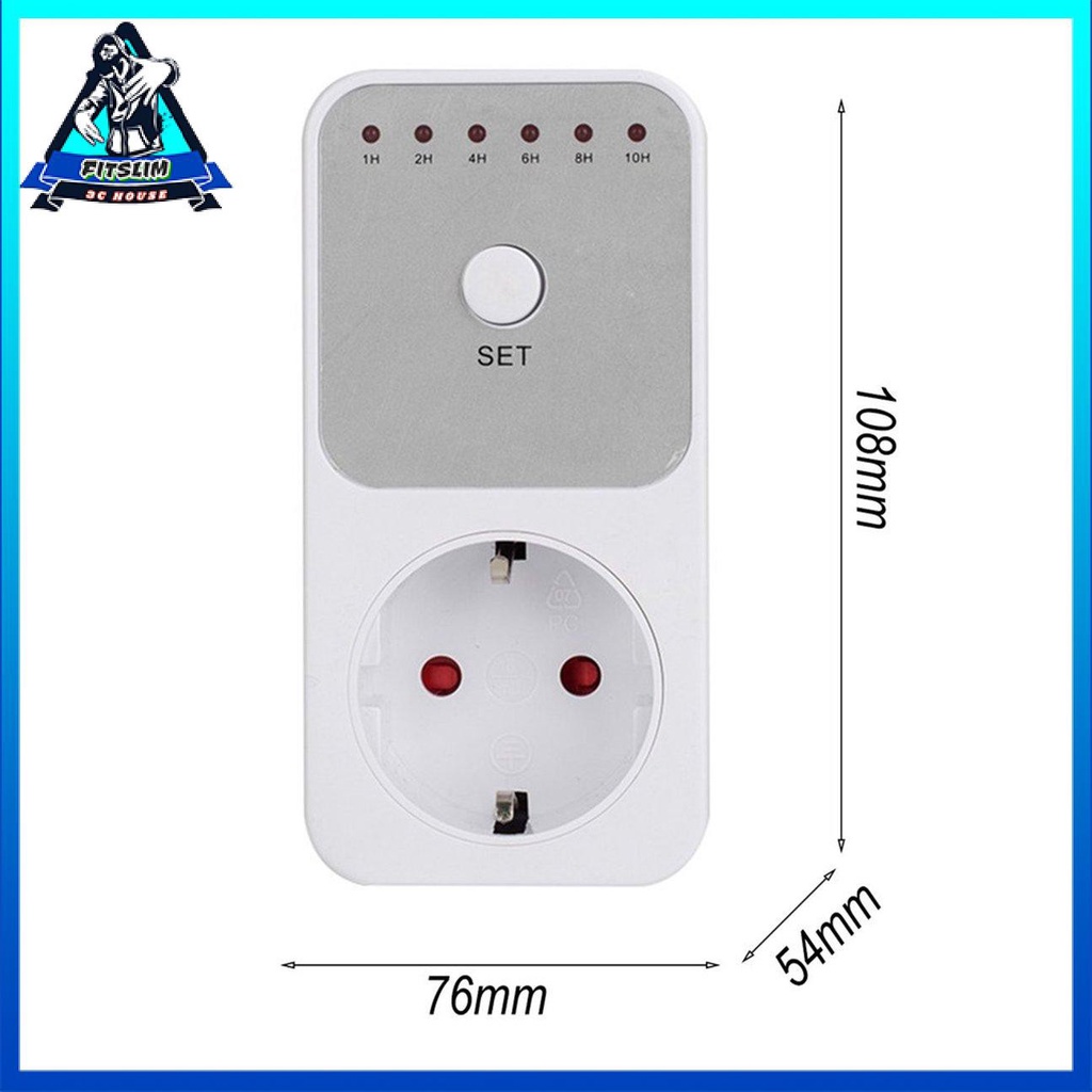Bộ hẹn giờ đếm ngược đèn LED nhỏ Công tắc ổ cắm Ổ cắm cắm Kiểm soát thời gian Cắm EU