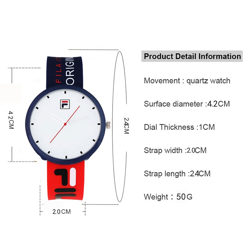 Đồng Hồ Thể Thao FILA 2022 Dây Silicon Thiết Kế Đơn Giản Thời Trang Cho Học Sinh