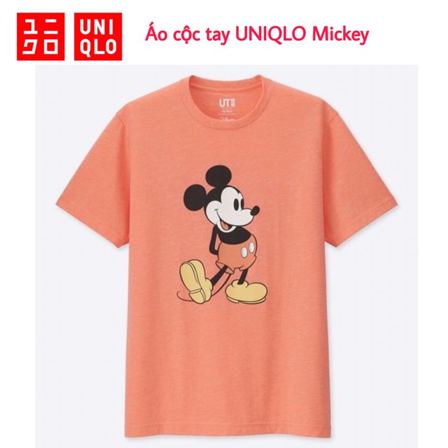 Áo cộc UNIQLO Mickey Stands Graphic T-Shirt chính hãng