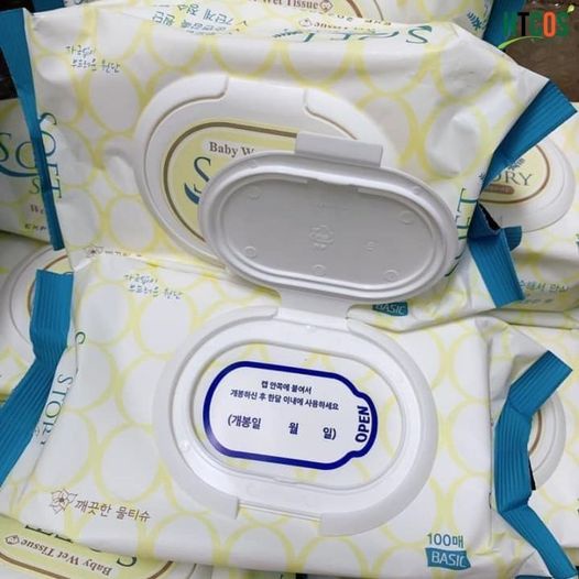Khăn Giấy Ướt Soft Story Baby Wet Tissue Hàn Quốc - 100 Tờ