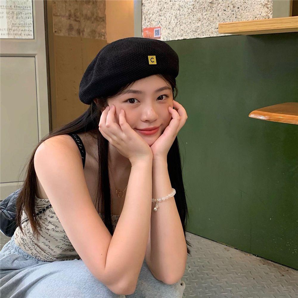 Preston Mũ Nồi Cotton Thoáng Khí In Chữ C Phong Cách Hàn Quốc