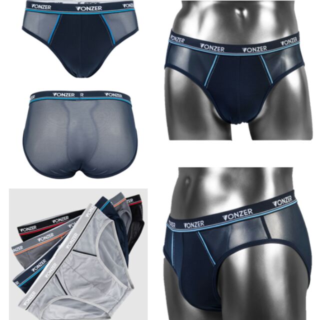 Quần lót nam - siêu mỏng Vonzer BU205 tam giác lưới brief