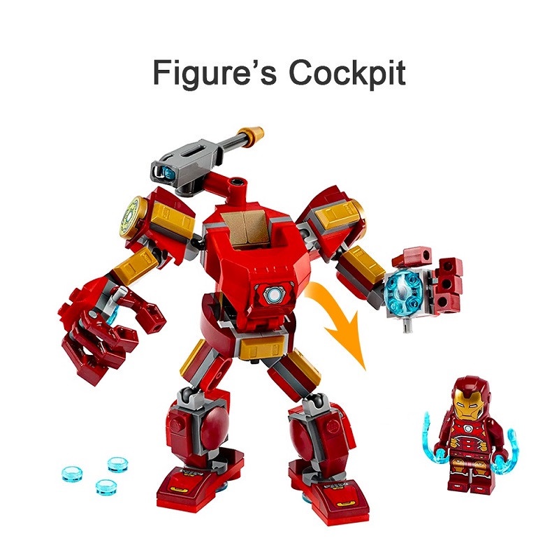 Mô hình lego nhân vật siêu anh hùng Marvel Iron Man Spider-Man