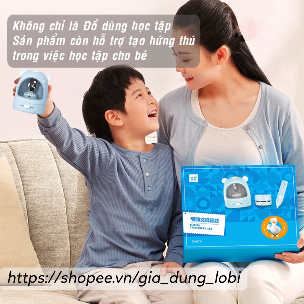 Bộ gọt bút chì tự động Tenwin cho bé - bộ đồ dùng học tập tiện lợi thích hợp cho bé mẫu giáo lớn tiểu học