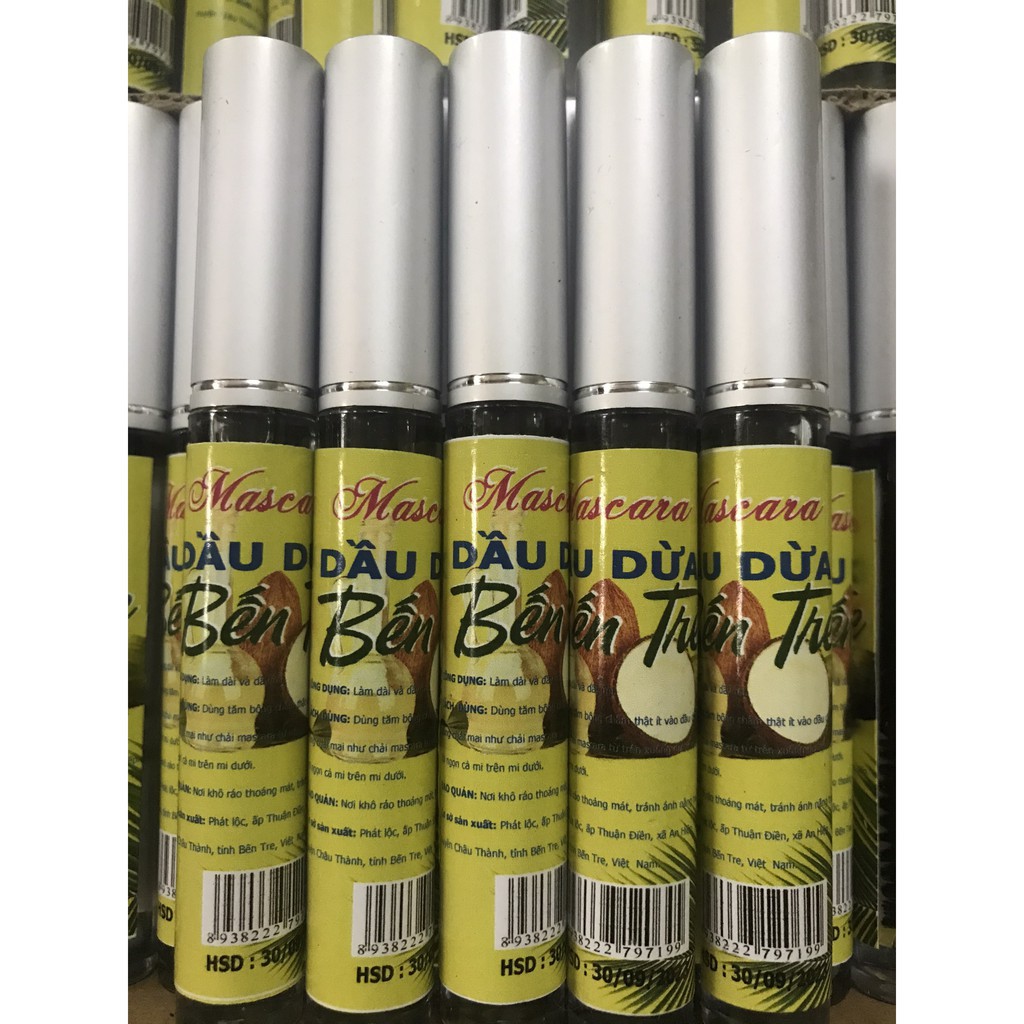 Chuốt mi dầu dừa (macara dầu dừa) tự nấu / Loại 10ml ( có tem đẹp )