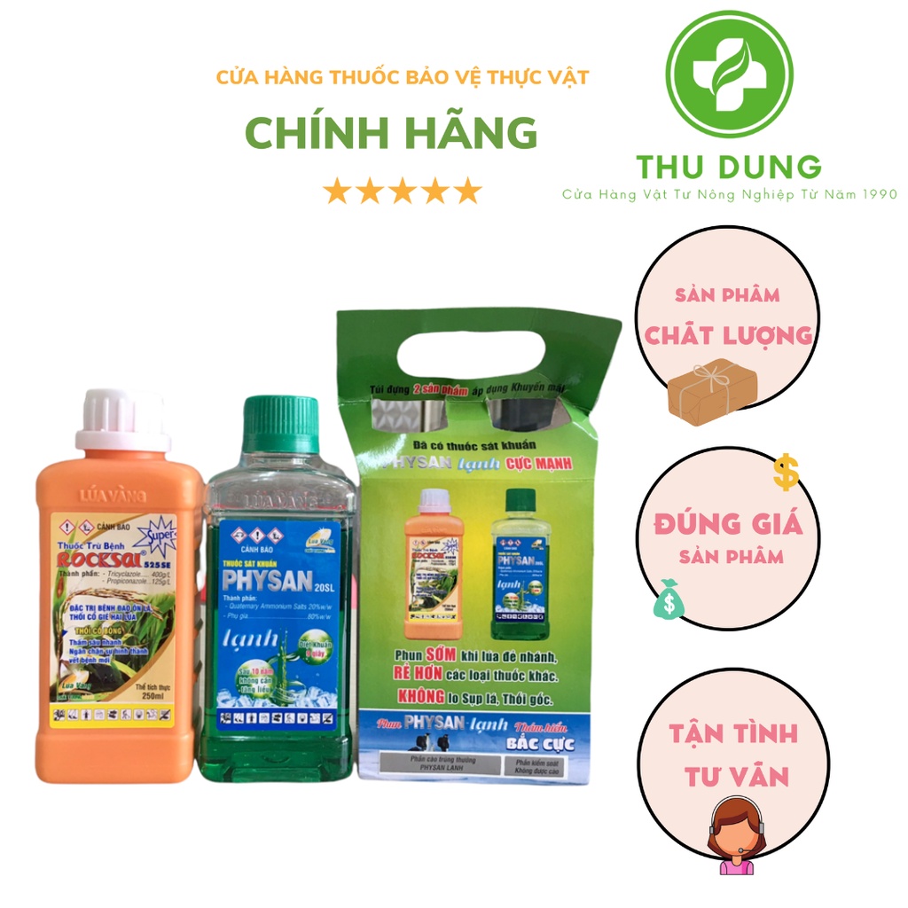 CẶP ĐÔI PHYSAN ROCSAI ĐẶC TRỊ ĐẠO ÔN CHÁY BÌA LÁ LÚA VÀNG ( HÀNG CHÍNH HÃNG )