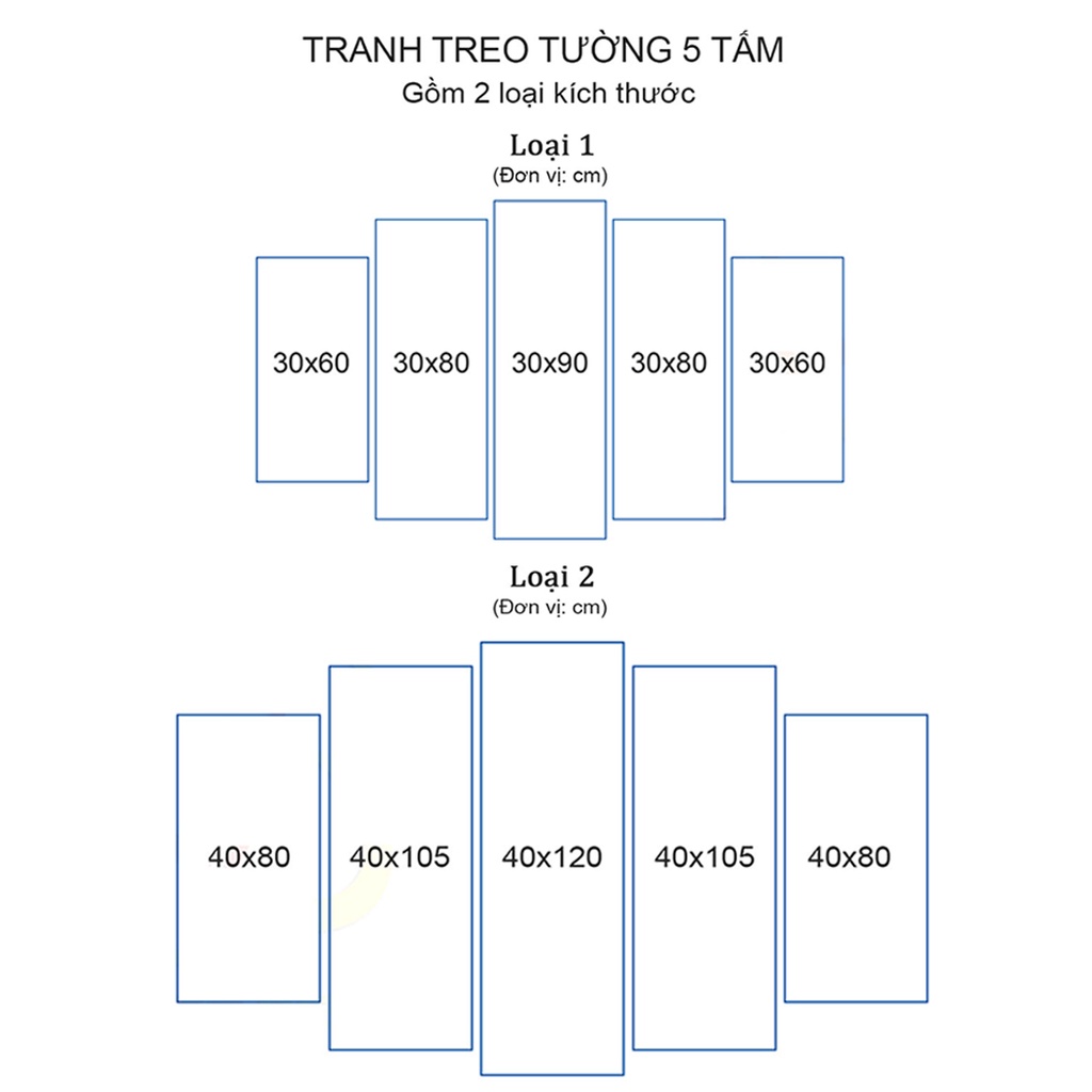 Bộ 5 tấm tranh dán tường Phật - Tranh decor chất liệu gỗ nhựa, kèm băng dính xốp