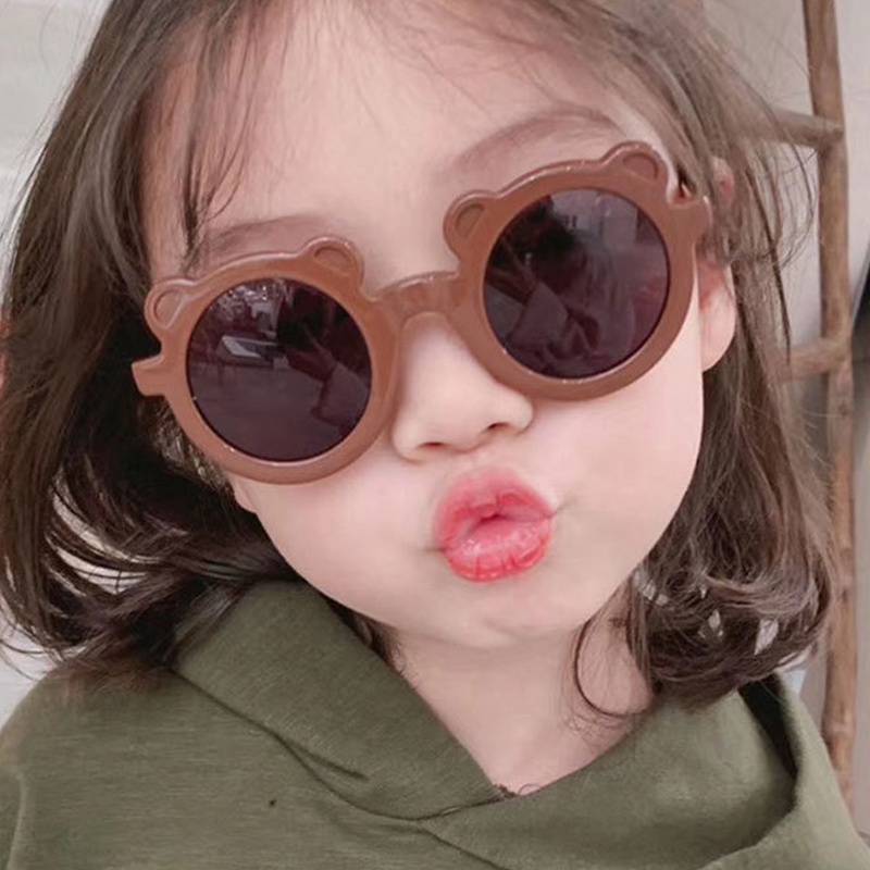 Kính mát gọng tròn phong cách Hàn Quốc dễ thương cho bé