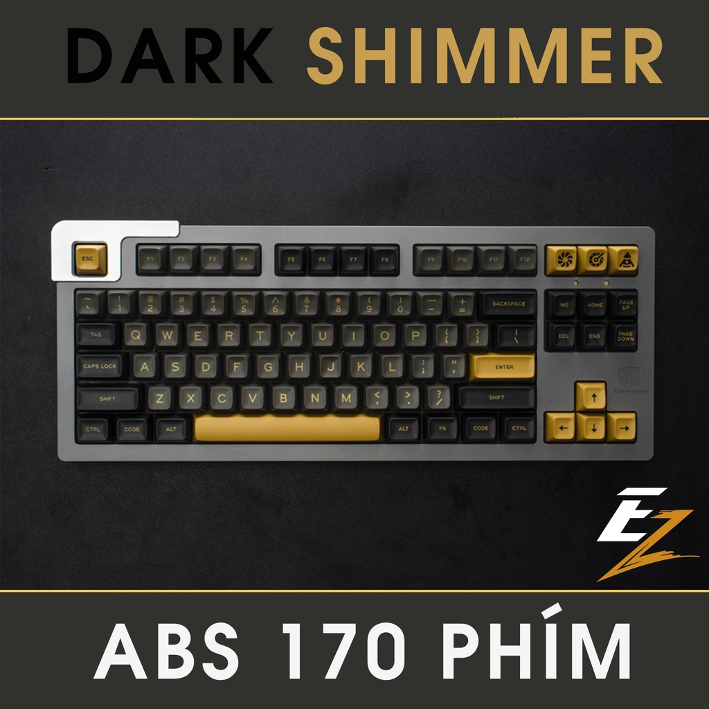 Keycap Cho Bàn Phím Cơ Aifei Dark Shimmer SA Profile ABS 170 Phím | EZPC