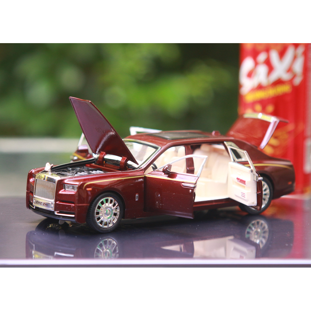 Xe mô hình hợp kim Rolls-Royce Phantom, Đồ chơi cao cấp X_BOX tỷ lệ 1:24, quà tặng, trang trí, sưu tầm.