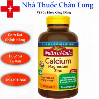 Viên uống Calcium Magnesium Zinc D3 Nature Made