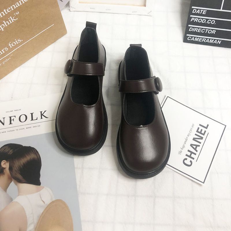 Giày lolita búp bê Ulzzang quai dán quốc dân siêu xinh