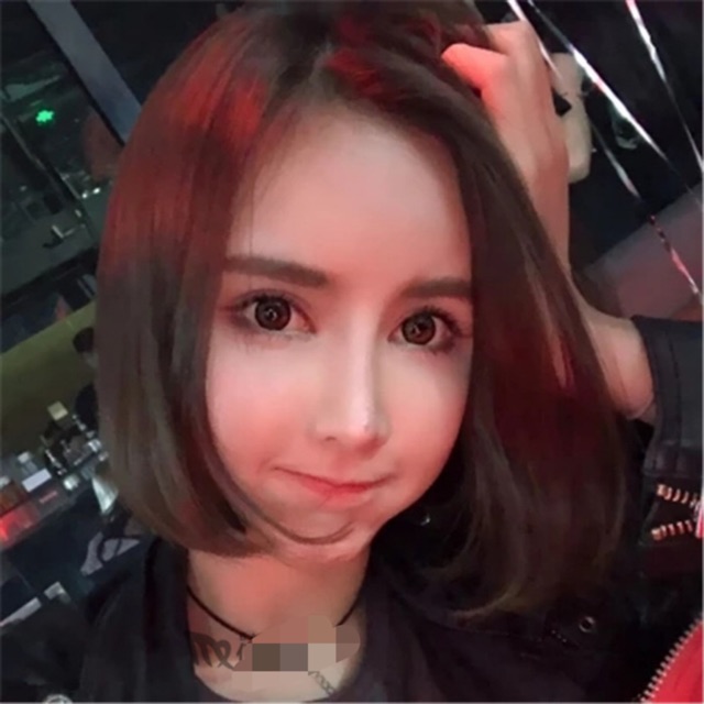 Tóc giả nguyên đầu mái dài ngắn vic tặng lược + lưới