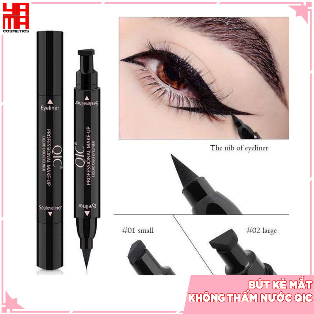 Bút kẻ mắt không thấm nước QIC, chống Lem, Chống Trôi nhanh khô có 2 đầu tạo nhiều kiểu [nội địa Trung] | BigBuy360 - bigbuy360.vn