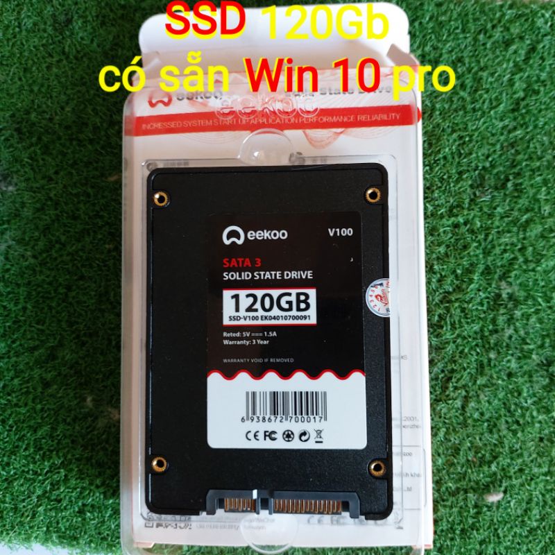 Ổ cứng ssd 120 gb cài sẵn win 10  - Bảo hành 3 năm ( hàng chính hãng) dùng cho máy tính pc, laptop