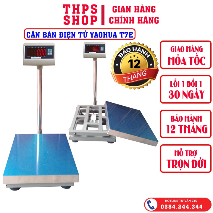 [HÀNG NHẬP KHẨU] CÂN BÀN ĐIỆN TỬ YAOHUA T7E 30/60/100/150KG - BÀN CÂN 30X40CM - KHUNG CÂN THÉP SƠN TĨNH ĐIỆN