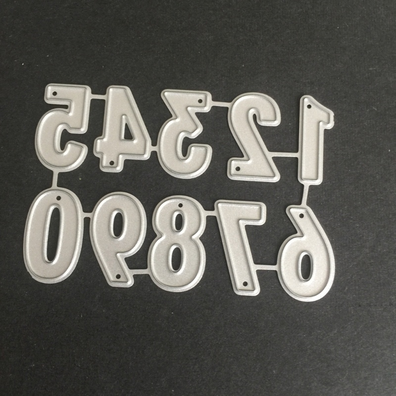 Khuôn Mẫu Cắt Thẻ Trang Trí Album Hình Số