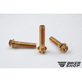 Ốc vương miện 10x45 xi vàng cnc