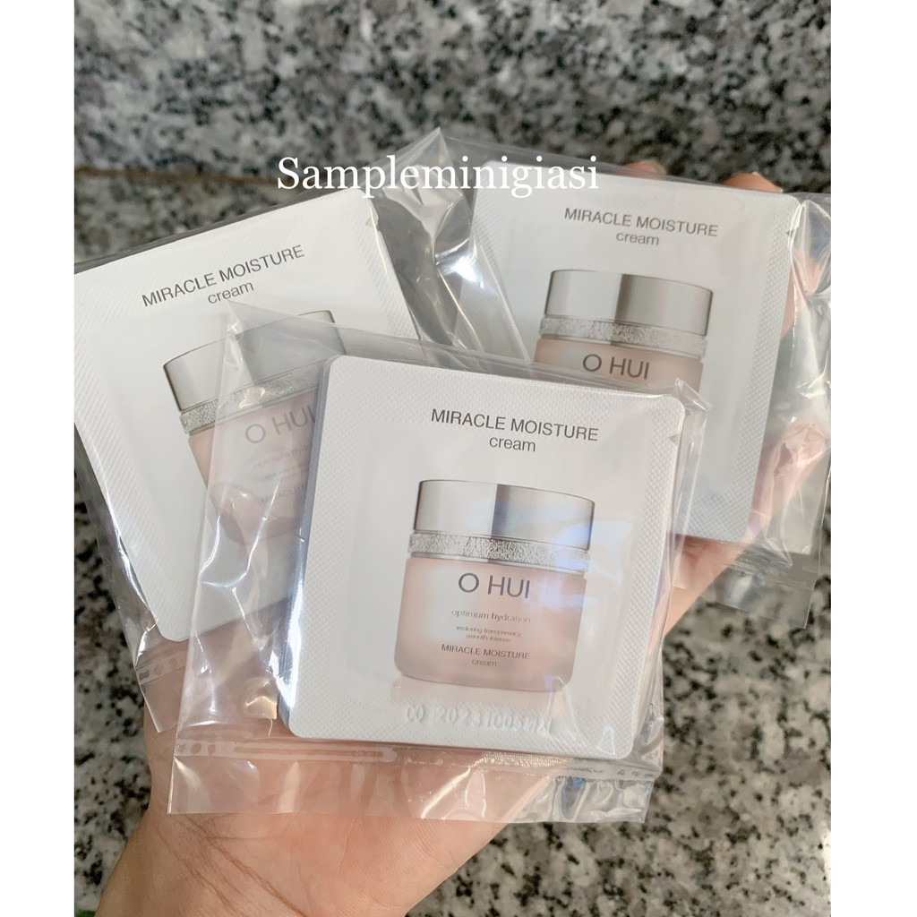 [XẢ KHO] Combo 60 Gói Kem Dưỡng Ẩm Ohui Miracle Moisture Cream Sample 1ml_LINH KOREA