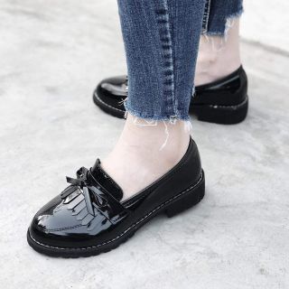 Giày Oxford nữ da bóng đế bệt CÓ CLIP TỰ QUAY SP. Mẫu không dây có sẵn đủ size, dễ phối đồ. Nhận trong ngày tại Hà Nội