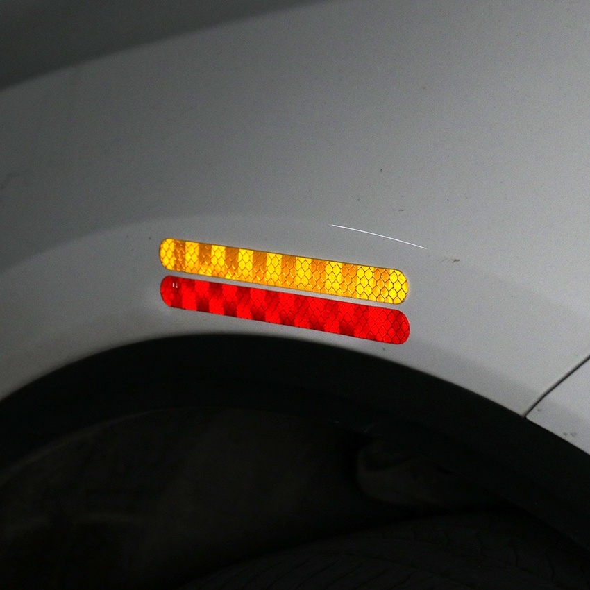 Set 2 Miếng Dán Phản Quang Trang Trí Gương Chiếu Hậu Xe Hơi