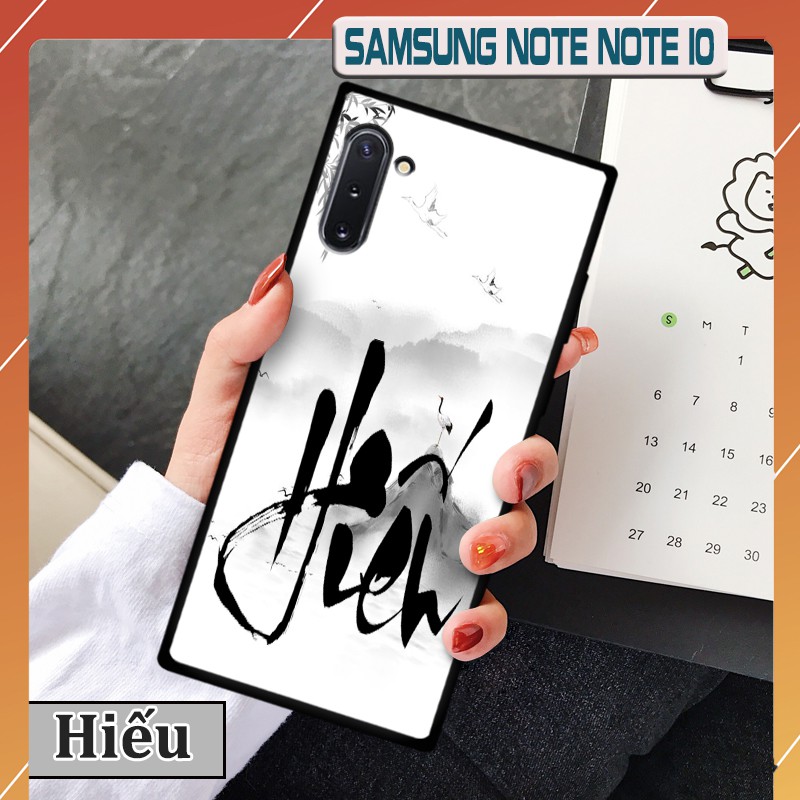 Ốp lưng kính Samsung Galaxy Note 10-chữ thư pháp ý nghĩa