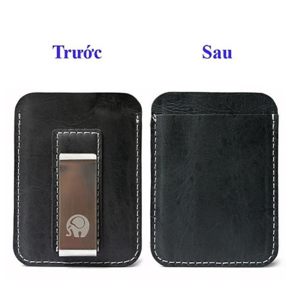 Money Clip Leather - Ví Kẹp Tiền Da Thật (Đen | Nâu) 