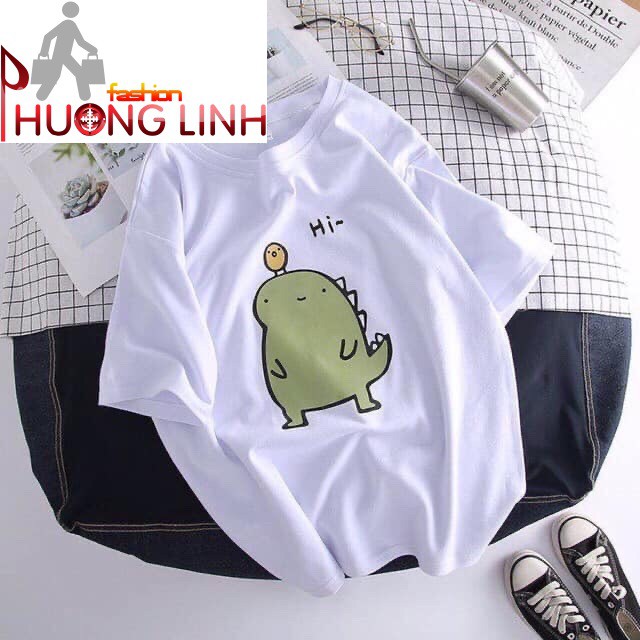 [Có video] Áo thun nam nữ hình khủng long form rộng tay lỡ - Thời Trang Phương Ling - Bảo hành 7 ngày - 18062020609 | BigBuy360 - bigbuy360.vn