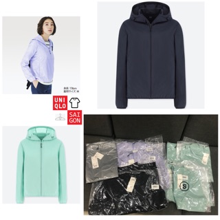 Áo khoác dù bỏ túi Uniqlo 2018