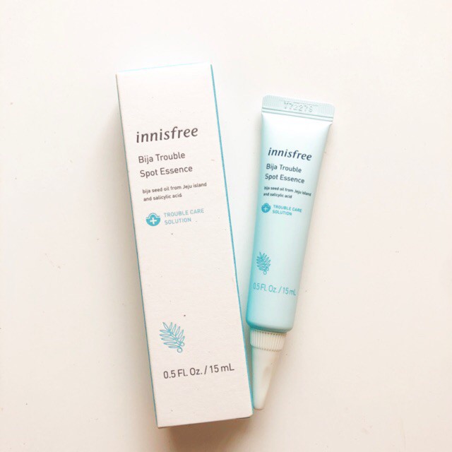 (Mẫu 2019) Gel làm sạch mụn Innisfree Bija Trouble Spot Essence 15ML