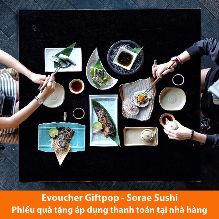 Hồ Chí Minh [Evoucher] Phiếu quà tặng sử dụng tại nhà hàng SORAE SUSHI trị giá 200.000 VND