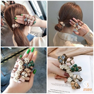 Dây cột tóc họa tiết tam giác thời trang