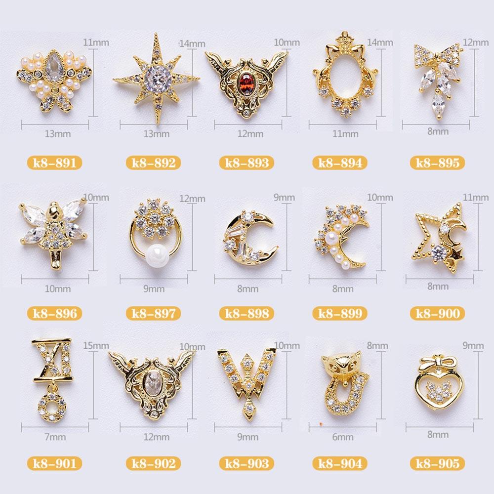 Phụ Kiện Trang Trí Móng Tay Xinh Xắn Chất Lượng|Phụ Kiện Kim Loại Trang Trí Móng Tay Hình Bướm Sang TrọngMặt Dây Chuyền Kiểu Dáng Dễ Thương Xinh Xắn