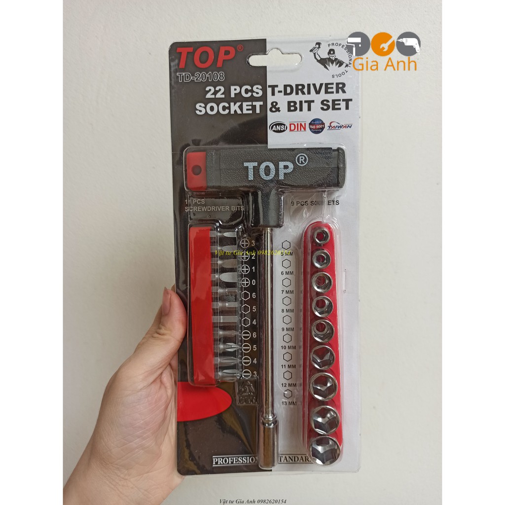 Bộ Tuýp Đa Năng Chữ T 22 Món TOP