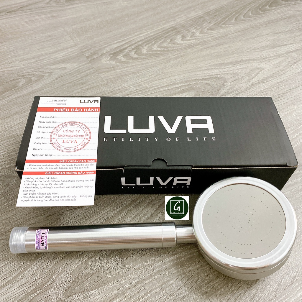 Combo Vòi Sen Tăng Áp Luva VS4 kèm dây sen inox 304 cao cấp, lõi đồng, dài 1.5m, đổi lỗi 15 ngày
