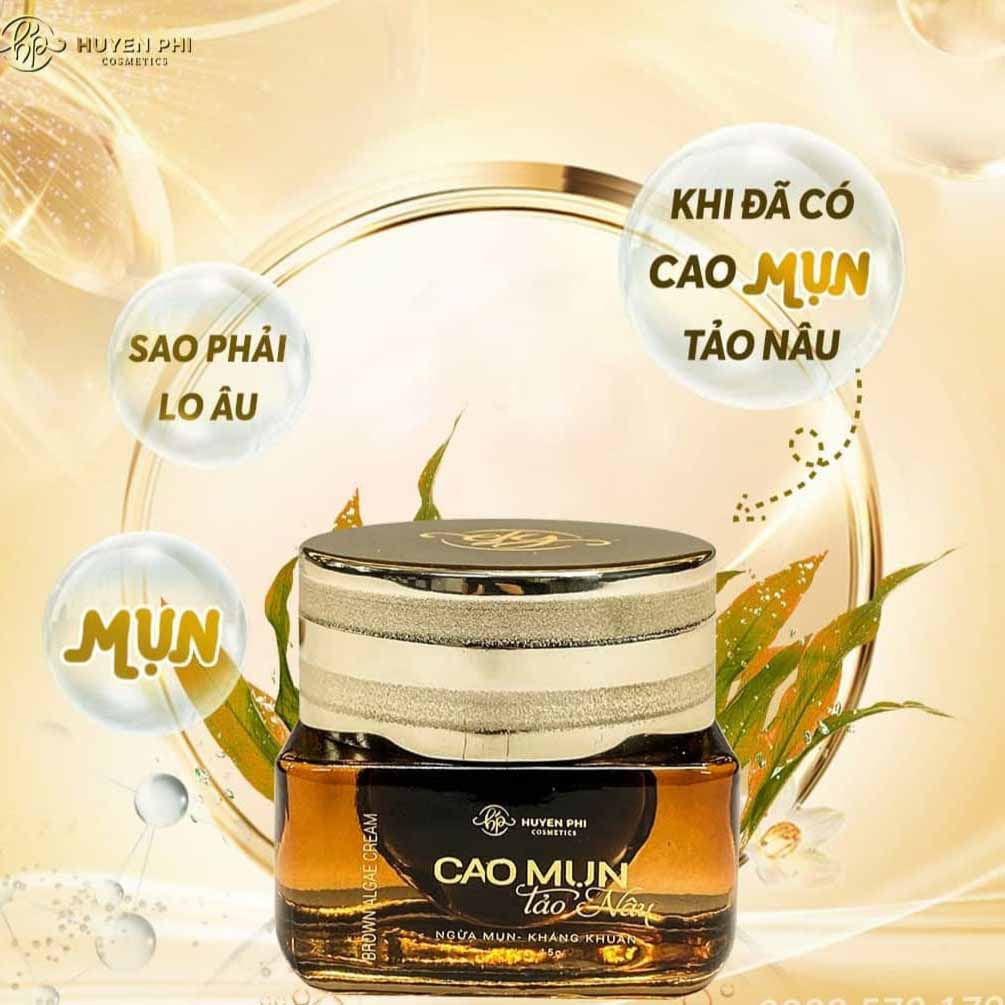 Serum mụn, cao mụn tảo nâu Huyền Phi chính hãng