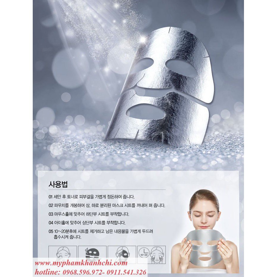 MẶT NẠ DƯỠNG DA PLATINUM MASK DOCTORS LAB-SIÊU TRẮNG DA- CẤP NƯỚC