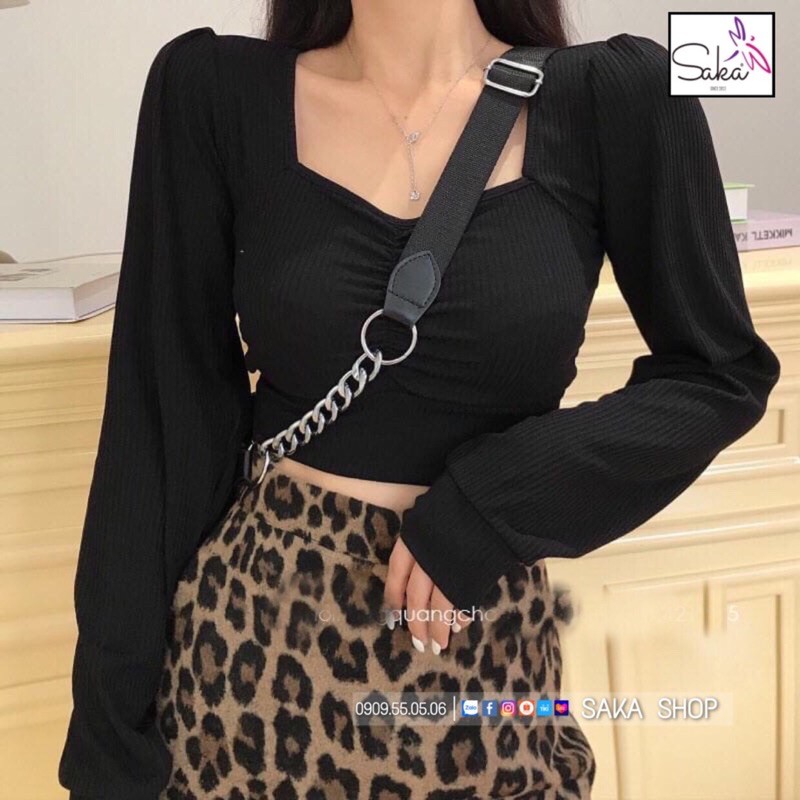 Áo CropTop Tay Dài