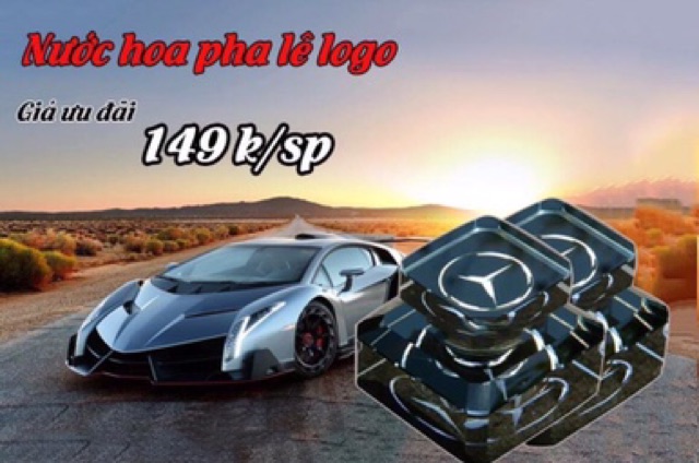 Nước hoa pha lê in logo hãng xe TOYOTA