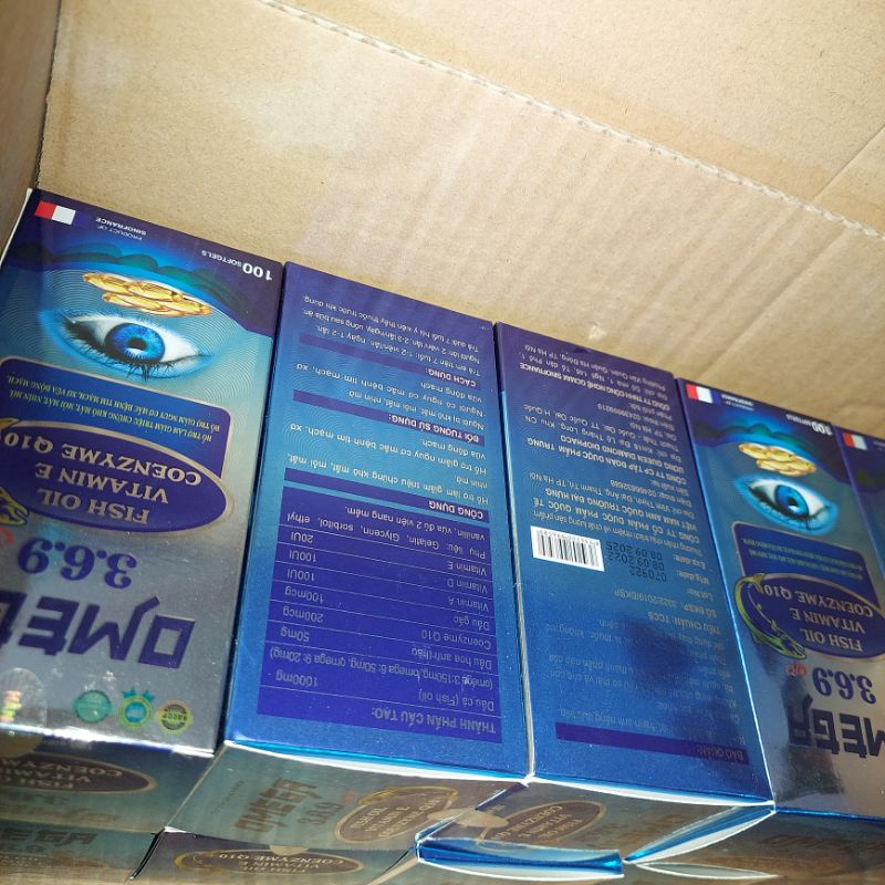 Dầu cá 369  bổ mắt Q10 hộp 100v
